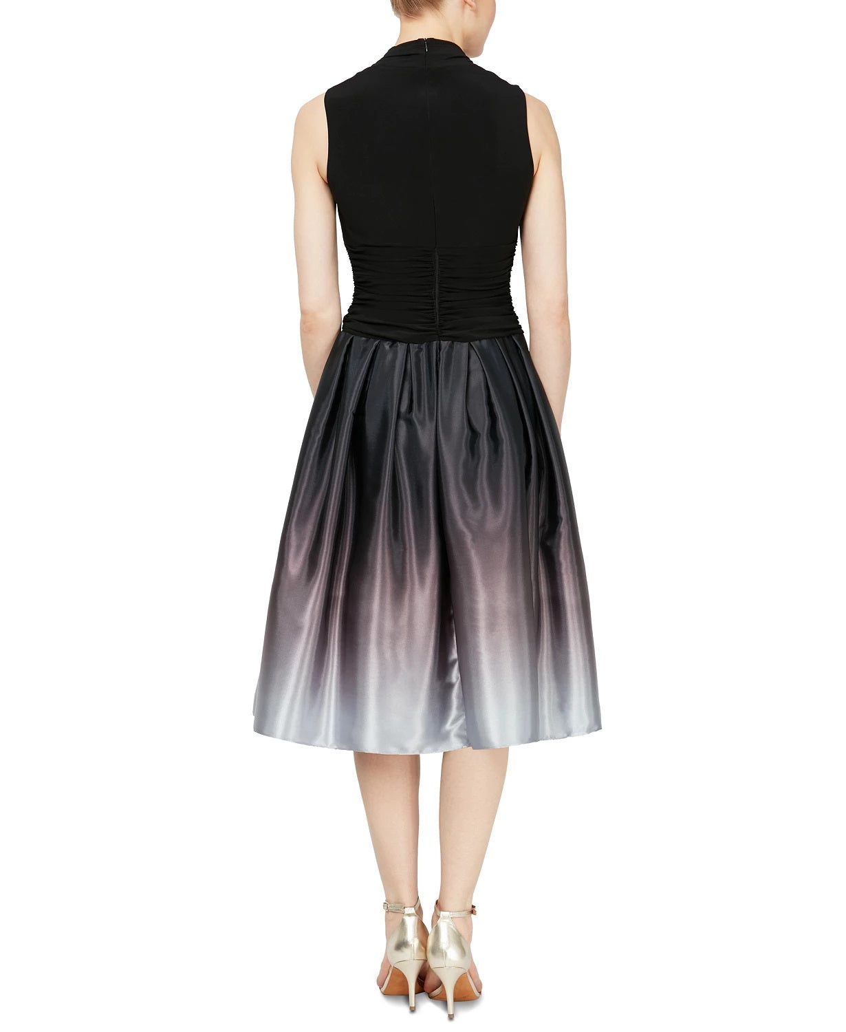 Vestido de festa feminino SL Fashions Ombre preto tamanho 14