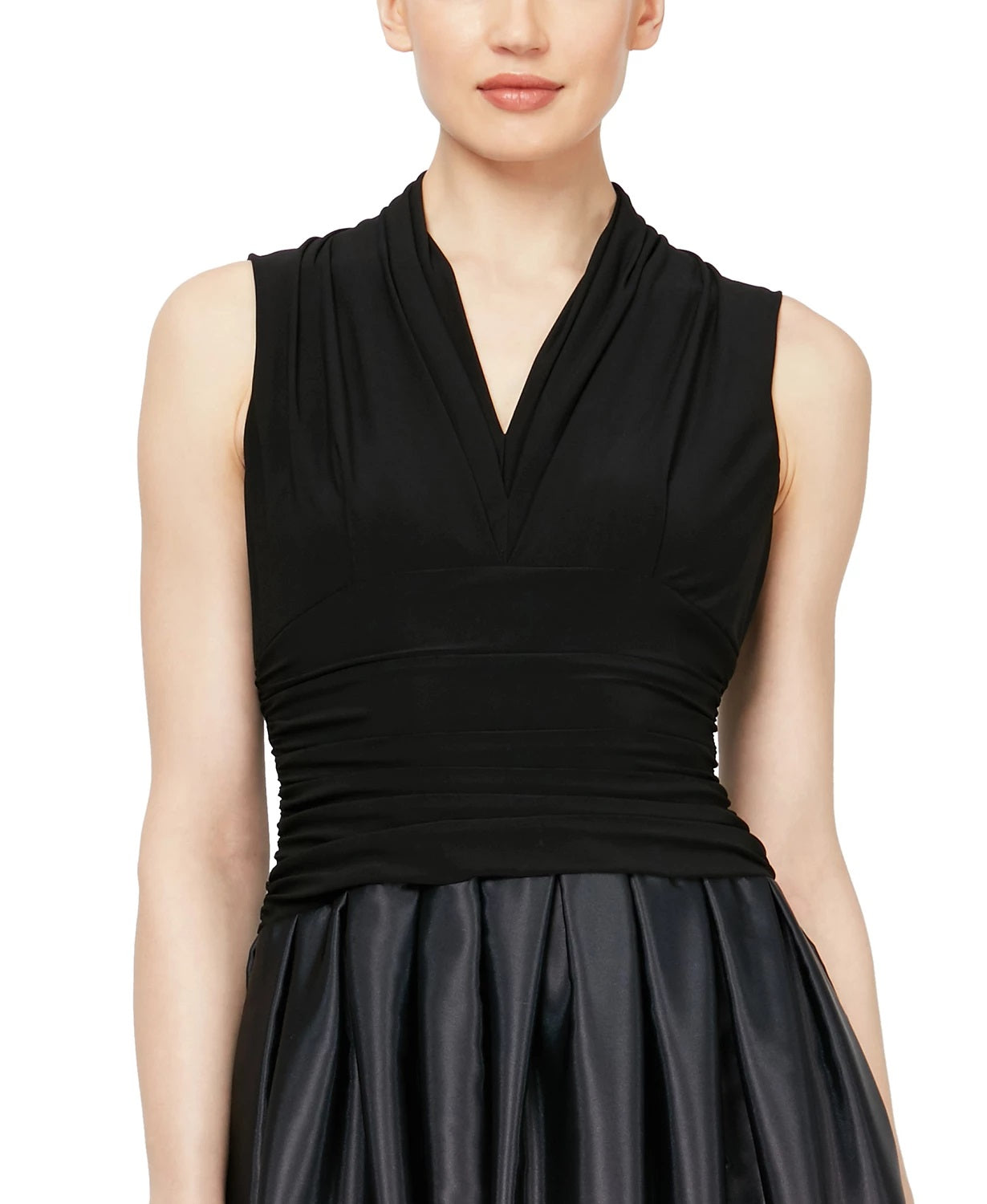 Vestido de festa feminino SL Fashions Ombre preto tamanho 14