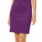 Vestido feminino Thalia Sodi com decote ombro a ombro e acabamento em malha, roxo, tamanho grande
