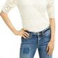 Blusa de renda com amarração nas costas da American Rag Juniors, tamanho pequeno, branca