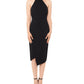 Vestido justo com bainha assimétrica Betsy &amp; Adam feminino, preto, tamanho 10