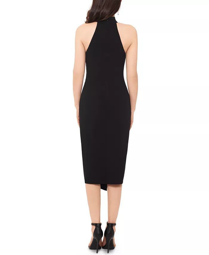 Vestido justo com bainha assimétrica Betsy &amp; Adam feminino, preto, tamanho 10