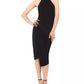Vestido justo com bainha assimétrica Betsy &amp; Adam feminino, preto, tamanho 10