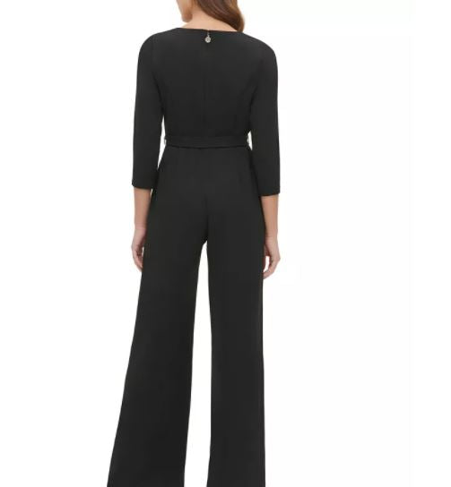 Macacão Tommy Hilfiger Feminino com Gola Alta Preto Tamanho 8
