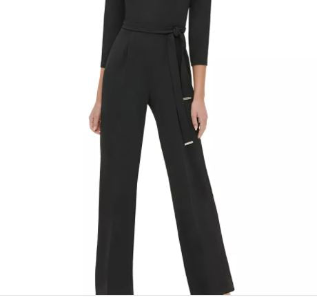 Macacão Tommy Hilfiger Feminino com Gola Alta Preto Tamanho 8