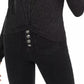 Planet Gold Junior's Twist Front Sparkly Ribbed Top Preto Tamanho Médio