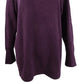 Suéter Calvin Klein Feminino Gola Redonda com Detalhe de Botão Roxo Tamanho Médio
