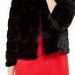 Calvin Klein Casaco Feminino de Pele Sintética Preto Tamanho P