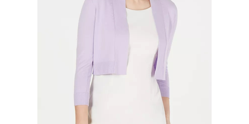 Calvin Klein Cardigan Feminino Azul Tamanho Pequeno
