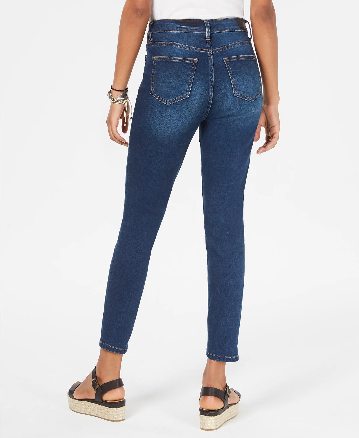 Calça jeans skinny de cintura alta Celebrity Pink Juniors, azul brilhante, tamanho 5