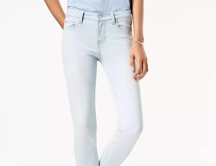 Calça jeans super slim fit slim your thigh, azul médio, tamanho 5, da Celebrity Pink Junior