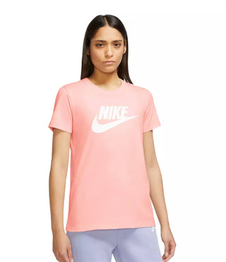 Camiseta Nike Sportswear Feminina de Algodão com Logotipo Rosa Tamanho 1X