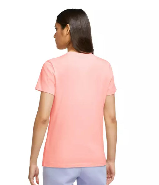Camiseta Nike Sportswear Feminina de Algodão com Logotipo Rosa Tamanho 1X