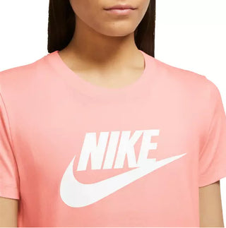 Camiseta Nike Sportswear Feminina de Algodão com Logotipo Rosa Tamanho 1X