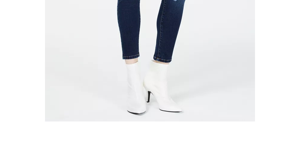 Calça jeans skinny cropped rasgada rosa Celebrity Juniors, azul marinho, tamanho 7