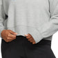 Moletom Nike Sportswear Fleece com gola redonda plus size feminino, cinza, tamanho 2X