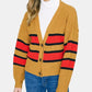 Cardigan feminino Sanctuary Fall For It Shaker Stitch tamanho vermelho tamanho médio
