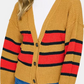 Cardigan feminino Sanctuary Fall For It Shaker Stitch tamanho vermelho tamanho médio