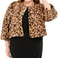 Calvin Klein Plus Size Feminino Estampado Pele Sintética Xadrez Amarelo Tamanho 1X
