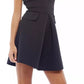 Vestido plissado Scuba feminino AX Paris, preto, tamanho 4