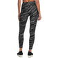Leggings femininas estampadas de cintura alta DKNY, pretas, tamanho pequeno