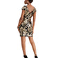 Vestido Guss Feminino Veludo Lantejoulas Dourado Tamanho 4