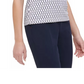 Tommy Hilfiger Blusa Feminina Estampada Manga Franzida Branca Tamanho P