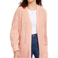 Cardigan Hippie Rose Junior Chenille Laranja Tamanho P