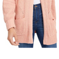 Cardigan Hippie Rose Junior Chenille Laranja Tamanho P