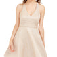 Vestido Teeze Me Juniors Allover com Glitter Fit &amp; Flare Dourado Tamanho 11