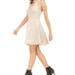 Vestido Teeze Me Juniors Allover com Glitter Fit &amp; Flare Dourado Tamanho 11