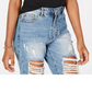Blusa de gola alta Hippie Rose Juniors em malha canelada, preta, tamanho médio