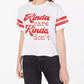 Camiseta Kinda Care Rebellious One Juniors, tamanho X-G, branca