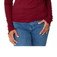 Blusa de gola alta Rebellious One Juniors Vermelho Brilhante Tamanho X-G