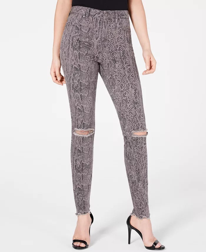 Calça jeans skinny estampada Stevie Ripped da Rewash Junior, cinza, tamanho 15