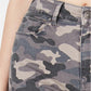 Calça jeans skinny cropped camuflada Rewash Juniors, cinza, tamanho 7