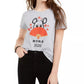 Camiseta estampada Love Tribe Junior's Rat Ano Novo Lunar, tamanho médio, cinza, grande