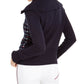 Jaqueta suéter xadrez feminina Tommy Hilfiger azul tamanho extra pequeno