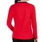 Camisa polo feminina Tommy Hilfiger com gola listrada, tamanho médio, vermelha, tamanho X-S