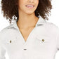 Tommy Hilfiger Blusa Feminina Waffle-Knit Popover Branca Tamanho P