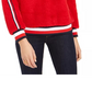 Tommy Hilfiger Moletom Sherpa Listrado Feminino Tamanho Médio Vermelho Pequeno