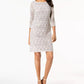 Vestido de renda feminino Jessica Howard Petite Shift, cor carvão, tamanho 1