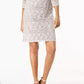 Vestido de renda feminino Jessica Howard Petite Shift, cor carvão, tamanho 1