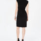 Vestido tubinho com detalhes embelezados Jessica Howard para mulheres, preto, tamanho 10