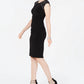 Vestido tubinho com detalhes embelezados Jessica Howard para mulheres, preto, tamanho 10