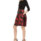 Vestido feminino Jessica Howard com saia plissada e ajuste evasê, cor carvão, tamanho 18