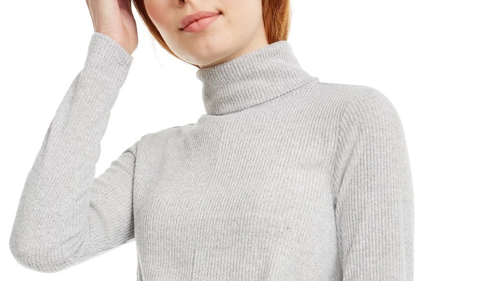 Blusa de gola alta Crave Fame Juniors Cozy Twist-Front, tamanho X-S