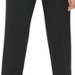 Calça feminina Calvin Klein com cinto e perna reta, preta, tamanho 6