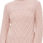 Suéter Calvin Klein Feminino Popcorn Knit Gola Moletom Lt/Paspink Tamanho Médio