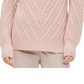 Suéter Calvin Klein Feminino Popcorn Knit Gola Moletom Lt/Paspink Tamanho Médio